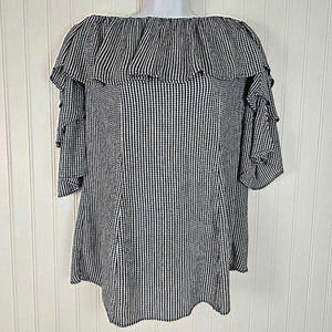 American Eagle Outfitters Gingham Dress Blue‎ White Size Small Tunic